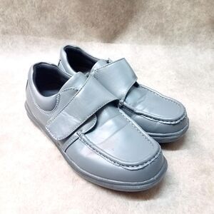 Comfort Lites Mens 41X-06 Size 7.5 D Gray Slip On Hook & Loop Casual Loafer